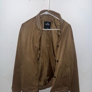 Hollister Men's Brown Bomber Jacket